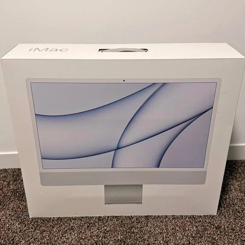 Apple iMac Packaging in Elegant Silver BRAND NEW